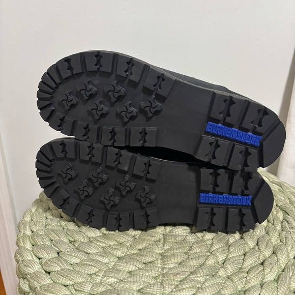 NEW Birkenstock Jackson Nubuck Leather Washed Black Lace Up Boots Narrow 7 - Picture 12 of 16